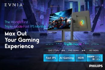 Philips Evnia Launches World's First Triple-Mode Fast IPS Gaming Monitor with Three High-Performance Resolution Modes