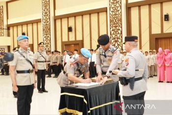 Kapolda Kalsel minta jaga kinerja terbaik saat sertijab kapolres dan PJU