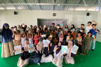 GSS dan Nyamas hadirkan "trauma healing" bagi anak-anak di huntara Padang