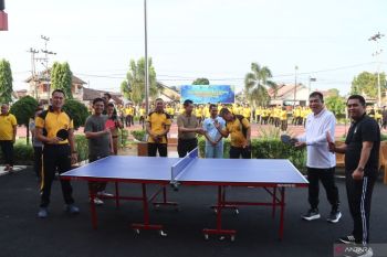 Instansi hukum di Muba perkuat sinergi lewat program olahraga bersama