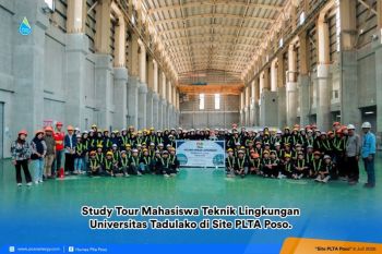 Mahasiswa teknik lingkungan Untad gelar Pra-KKL di PLTA Poso