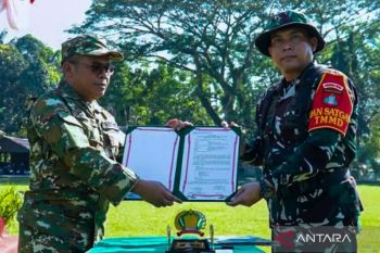 Kodim 1002/HST resmi mulai program TMMD ke-129 di Desa Awang