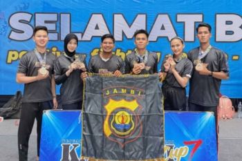Tim taekwondo Polda Jambi raih lima medali Kejurnas Kapolri Cup 7