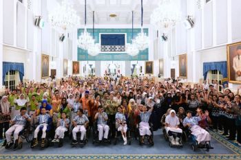 Wajah semringah siswa disabilitas wujudkan mimpi kunjungi Istana