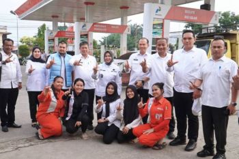 Plt. Bupati Tiorita tinjau ketersediaan BBM di SPBU Stabat