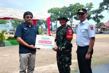 PT Semen Padang Salurkan 500 Zak Semen untuk Dukung TMMD ke-129 di Agam dan Lima Puluh Kota
