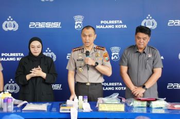 Polresta Malang tangkap dua kurir narkoba jaringan lintas daerah