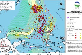 BMKG: 1.144 kejadian gempa terjadi di Sulut sepanjang Juni 2026