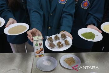 Mahasiswa Ubaya ciptakan cemilan sehat dari daun mangga dan kulit kacang