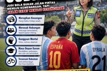 Polda Banten minta masyarakat dukung tim sepak bola tanpa judi