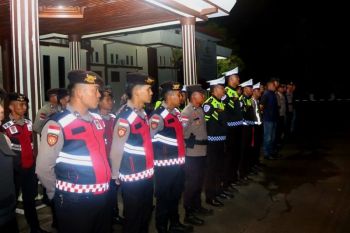 Polres Natuna cegah balap liar dengan patroli lampu biru