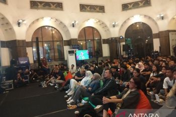 Warga Medan padati Posbloc nobar Piala Dunia bersama Menkomdigi