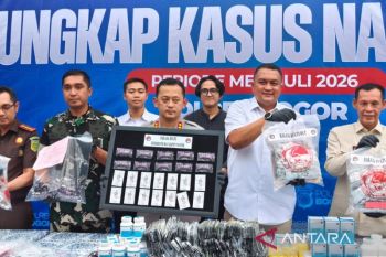 Polres Bogor sita 3 kg sabu hingga sejuta butir obat keras ilegal dari pengungkapan 74 kasus