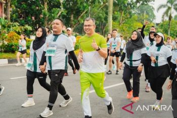 Runners PTPN IV Regional III kembali meriahkan Riau Bhayangkara Run 2026