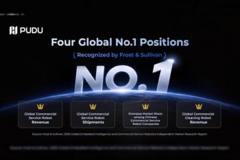 Pudu Robotics Ranked No.1 Globally in Four Commercial Service Robotics Dimensions by Frost & Sullivan
