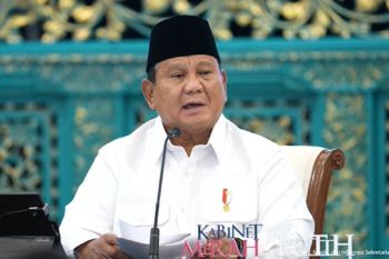 Prabowo minta menteri tak boleh gentar hadapi persoalan bangsa