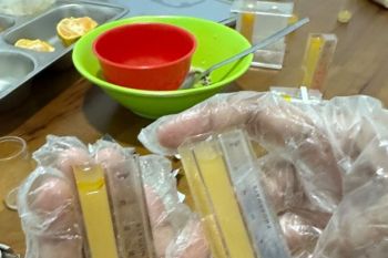 Menu MBG Polres Simalungun melalui proses pemeriksaan kelayakan konsumsi