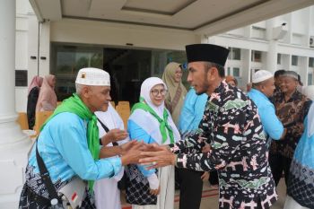 Pemko Padang Panjang Sambut Kepulangan Tujuh Jemaah Haji Kloter 9