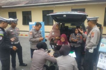 BPJS Kesehatan Cabang Solok melaksanakan kegiatan BPJS Keliling Program JKN di Polres Solok