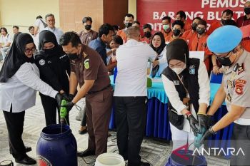 Polda Sumsel musnahkan narkotika senilai Rp7,9 miliar