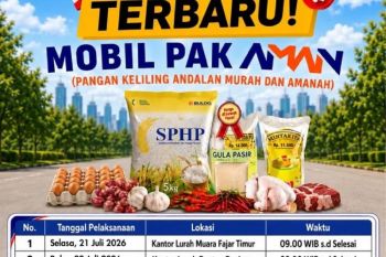 Jual Sembako Murah, jadwal mobil Pak Aman hari ini hingga 30 Juli