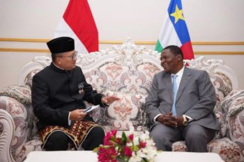 Dubes RI menyerahkan surat kepercayaan kepada Presiden Afrika Tengah