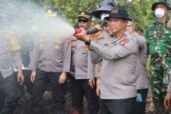 Polda Kalteng tetapkan delapan tersangka pembakar lahan di Tumbang Nusa