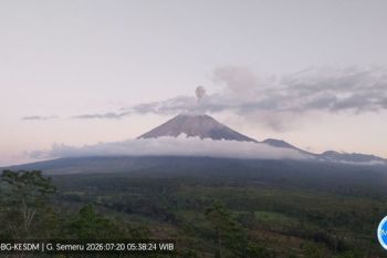 Gunung Semeru masih bergolak gempa letusan capai puluhan kali