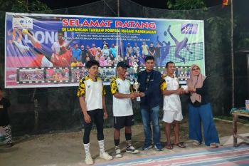 Porpas juara pertama usai kalahkan Koto Tinggi pada Turnamen Sepak Takraw Cap I