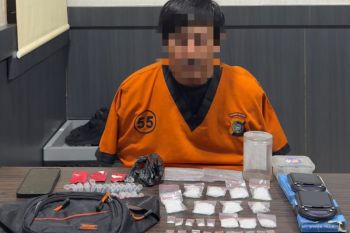 Polda Babel tangkap bandar narkoba di kabupaten Bangka, puluhan paket sabu diamankan