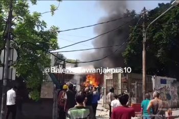 Personel gabungan disiagakan jaga Jalan Tambak Menteng usai bentrokan
