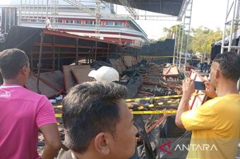 Polisi dalami runtuhnya tribun VIP balap mobil di Purwokerto