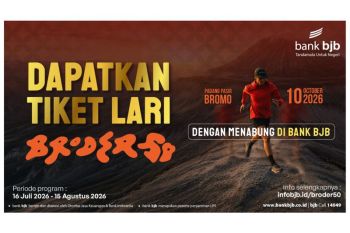Taklukkan Padang Pasir Bromo, raih tiket BRODER50 dengan nabung di Bank BJB