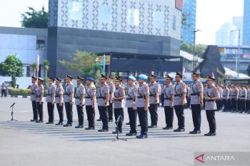 Kapolda Metro Jaya memimpin sertijab 22 pejabat utama dan kapolres