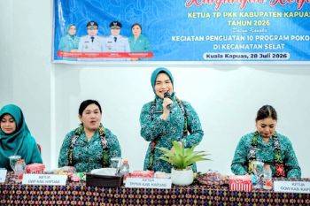 TP PKK Kapuas perkuat peran keluarga lewat optimalisasi 10 program pokok PKK