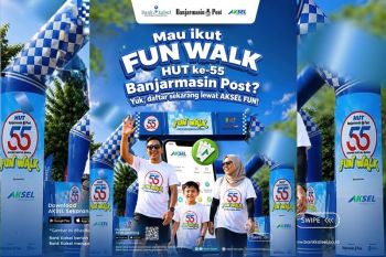 Bank Kalsel resmi tutup pendaftaran Fun Walk HUT ke-55 Banjarmasin Post