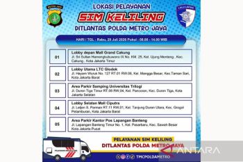 Ini lokasi SIM Keliling di Jakarta pada Rabu
