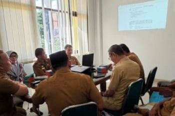 Kantor Pertanahan Pasaman ikuti rapat tindak lanjut perizinan pembangunan Kantor Wali Nagari Ganggo Hilia