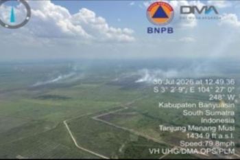 Helikopter water bombing dikerahkan padamkan karhutla di Banyuasin dan Ogan Ilir