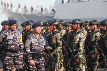 Apel Gelar Kesiapan Matra Laut Latopsfib pada Latihan TNI Terintegrasi