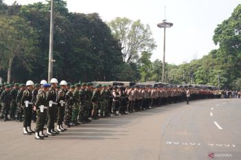 Polisi siagakan 1.372 personel amankan laga Indonesia All Stars vs Aston Villa