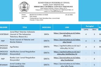 Selamat, Enam jurnal Unhas raih akreditasi Sinta