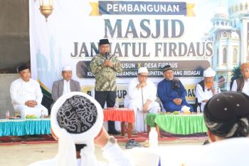 Bupati Sergai ajak warga perkuat budaya berinfak lewat pembangunan masjid