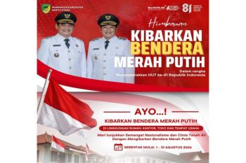 Pemkab Barut ajak masyarakat pasang Bendera Merah Putih semarakkan HUT RI