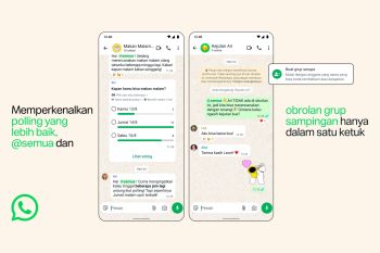 WhatsApp hadirkan sejumlah pembaruan fitur di layanan chat grup