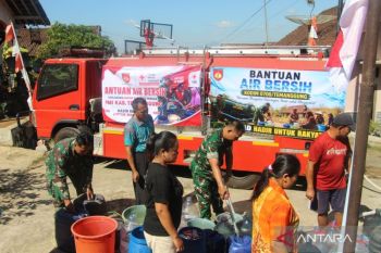 Kodim Temanggung bantu air bersih dua dusun