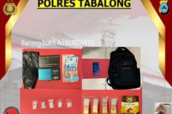 Satresnarkoba Polres Tabalong sita 13,48 gram sabu-sabu