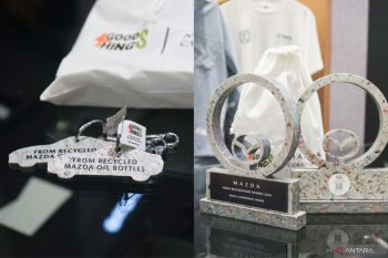Botol oli bekas disulap jadi produk bernilai