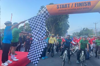 Gowes Palaka Wira jadi sarana pererat hubungan TNI dan masyarakat