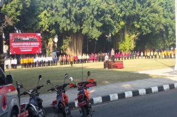 BPBD Sleman menggelar apel siaga karhutla uji kesiapan personel